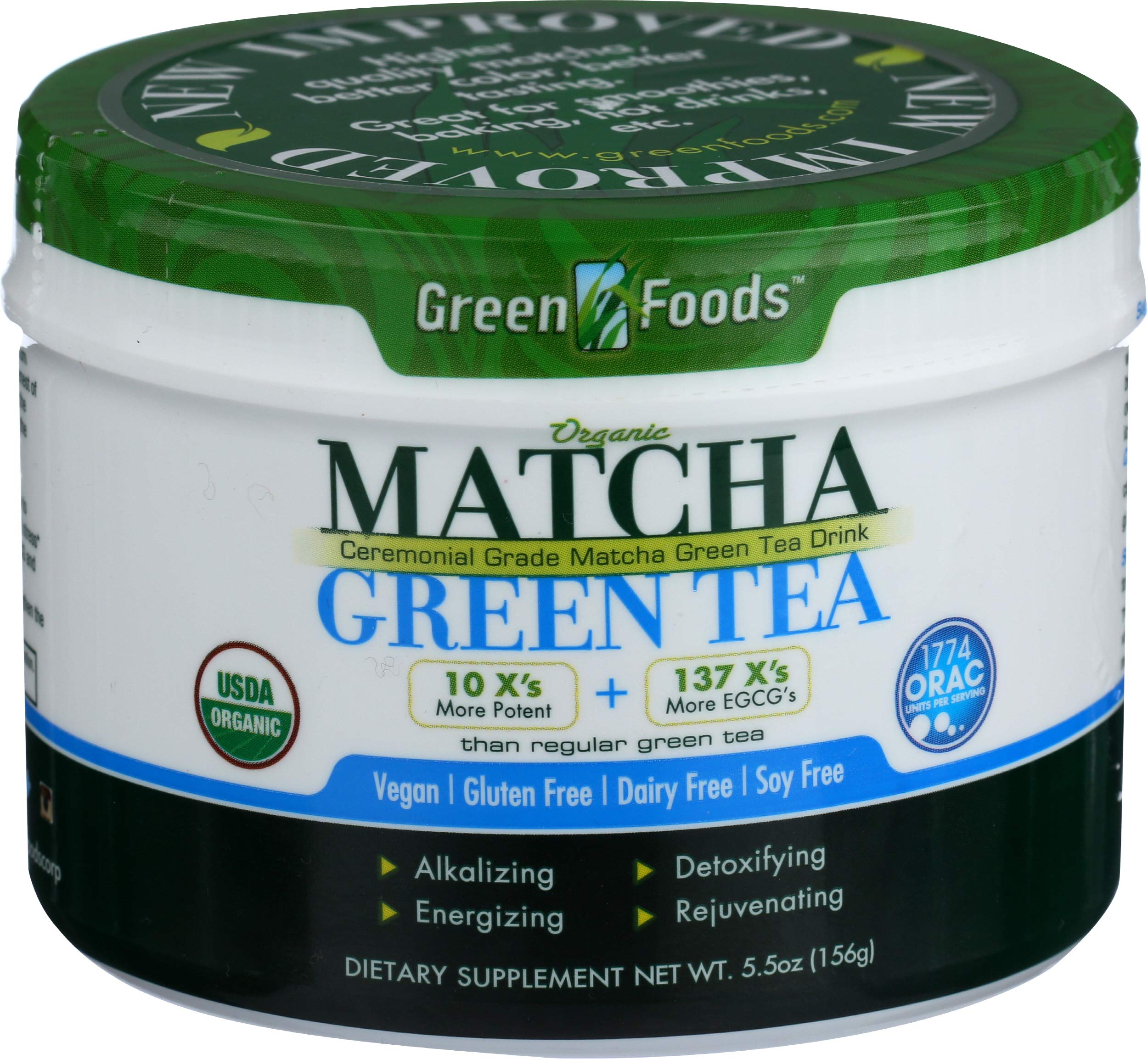 Green Foods Organic Matcha Green Tea Powder, 5.5 oz