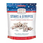 Creative Snacks Stars and Stripes Yogurt Dipped Pretzels, 22 oz