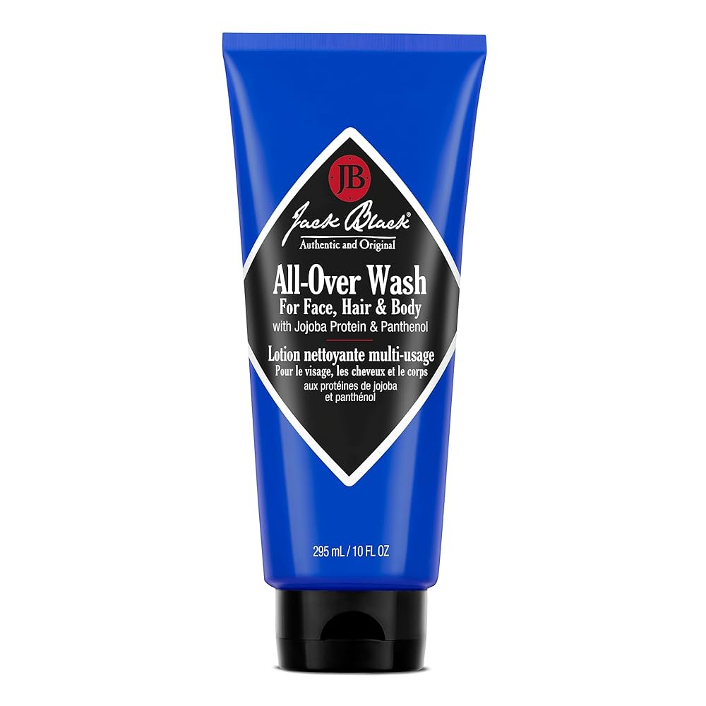 Jack Black All-Over Wash for Face, Body & Hair, 10 fl oz