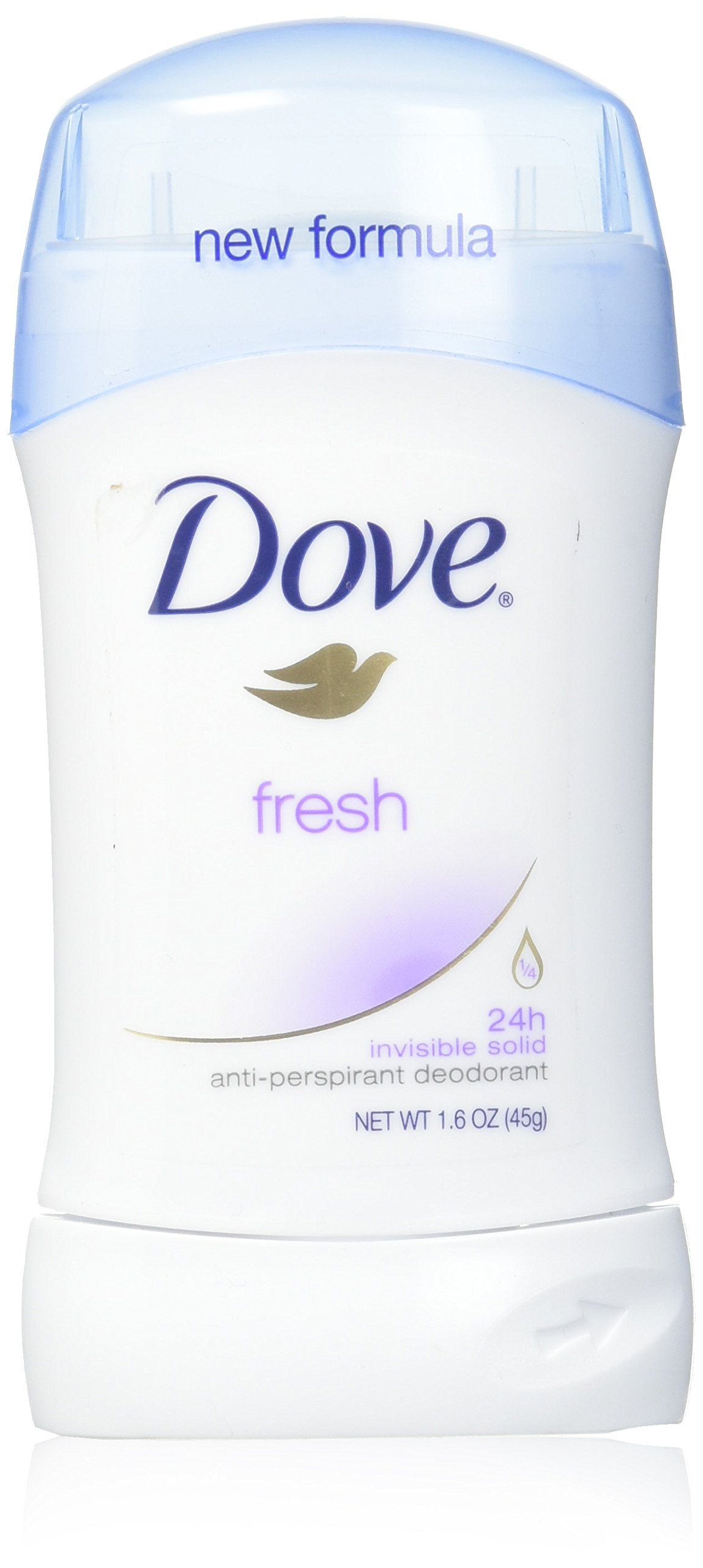 Dove Invisible Solid Antiperspirant Deodorant, Fresh (1.60 oz, Pack of 5)