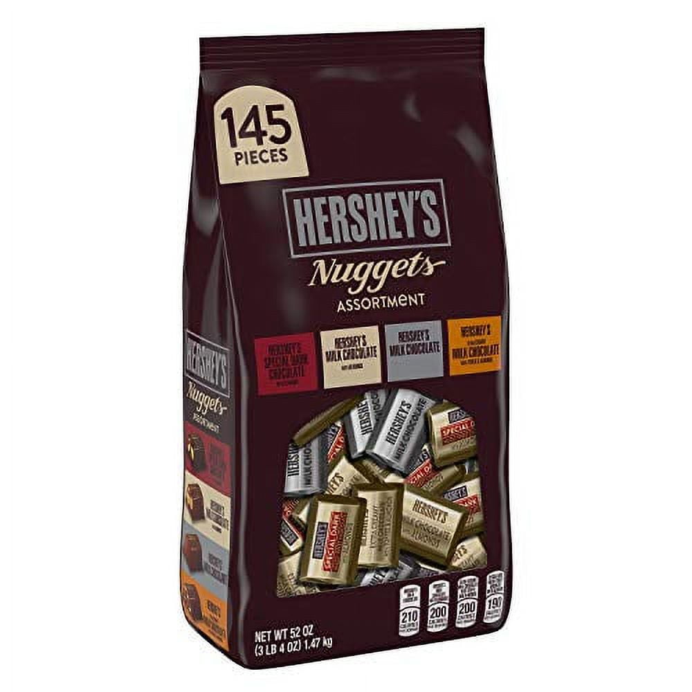 HERSHEY'S Nuggets Chocolate Assortment, XL Bulk Bag, 145 Pieces, 52 oz