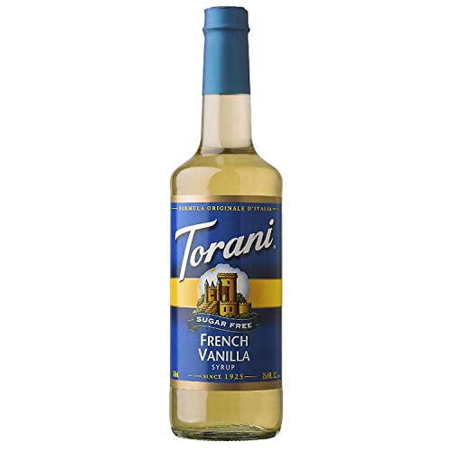 Torani Sugar-Free French Vanilla Syrup, 750ml (3 Pack)