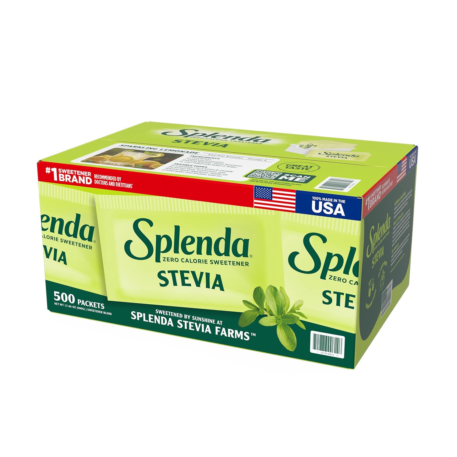 Splenda Naturals Stevia Sweetener Packets, 500 Count