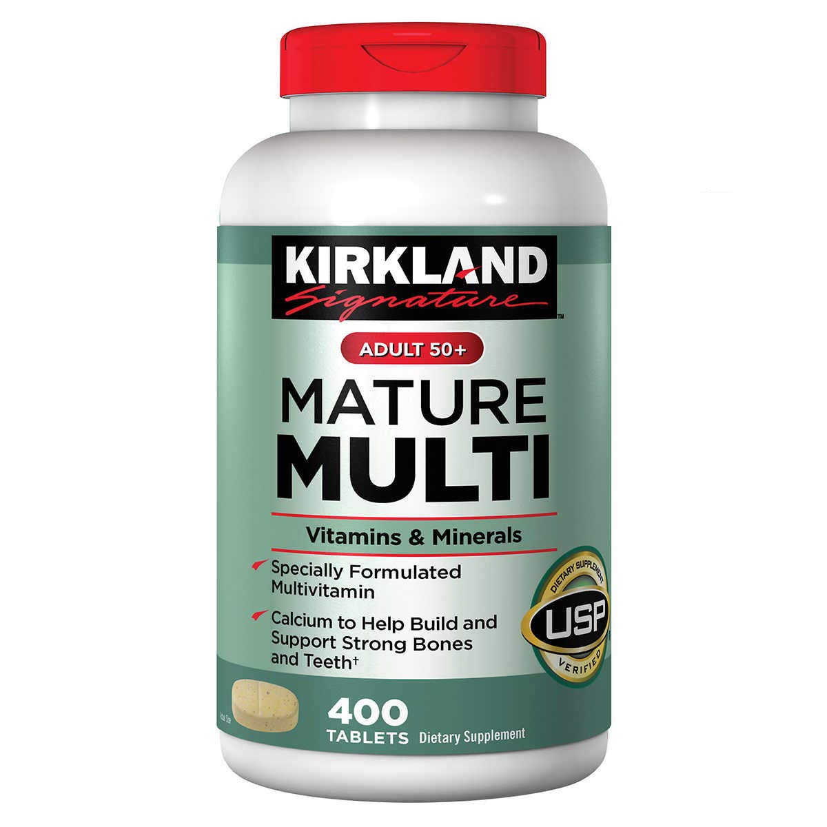 KS Adult 50+ Mature Multivitamins & Minerals, 400 Tablets (2-Pack)