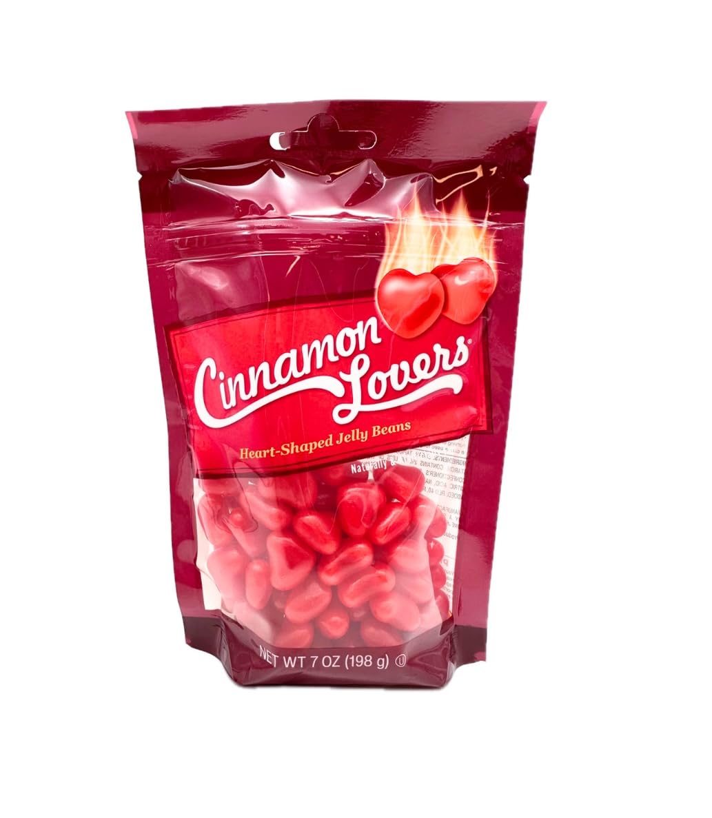 Jelly Belly Cinnamon Lovers Heart-Shaped Jelly Beans, 7 oz