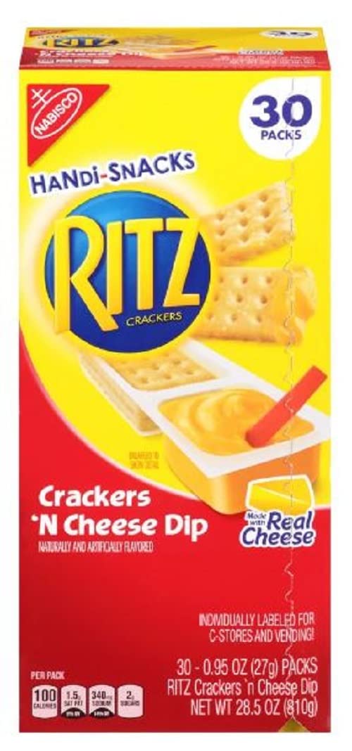 Nabisco Handi-Snacks Ritz Crackers 'N Cheese Dip, 30-Pack