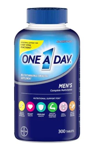 One A Day Men's Complete Multivitamin Tablets, 300 Count