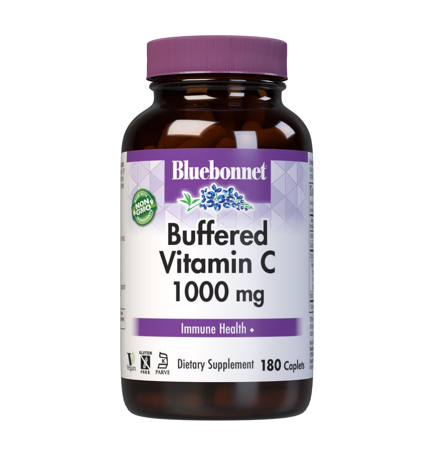 Bluebonnet Buffered Vitamin C 1000 mg, 180 Caplets