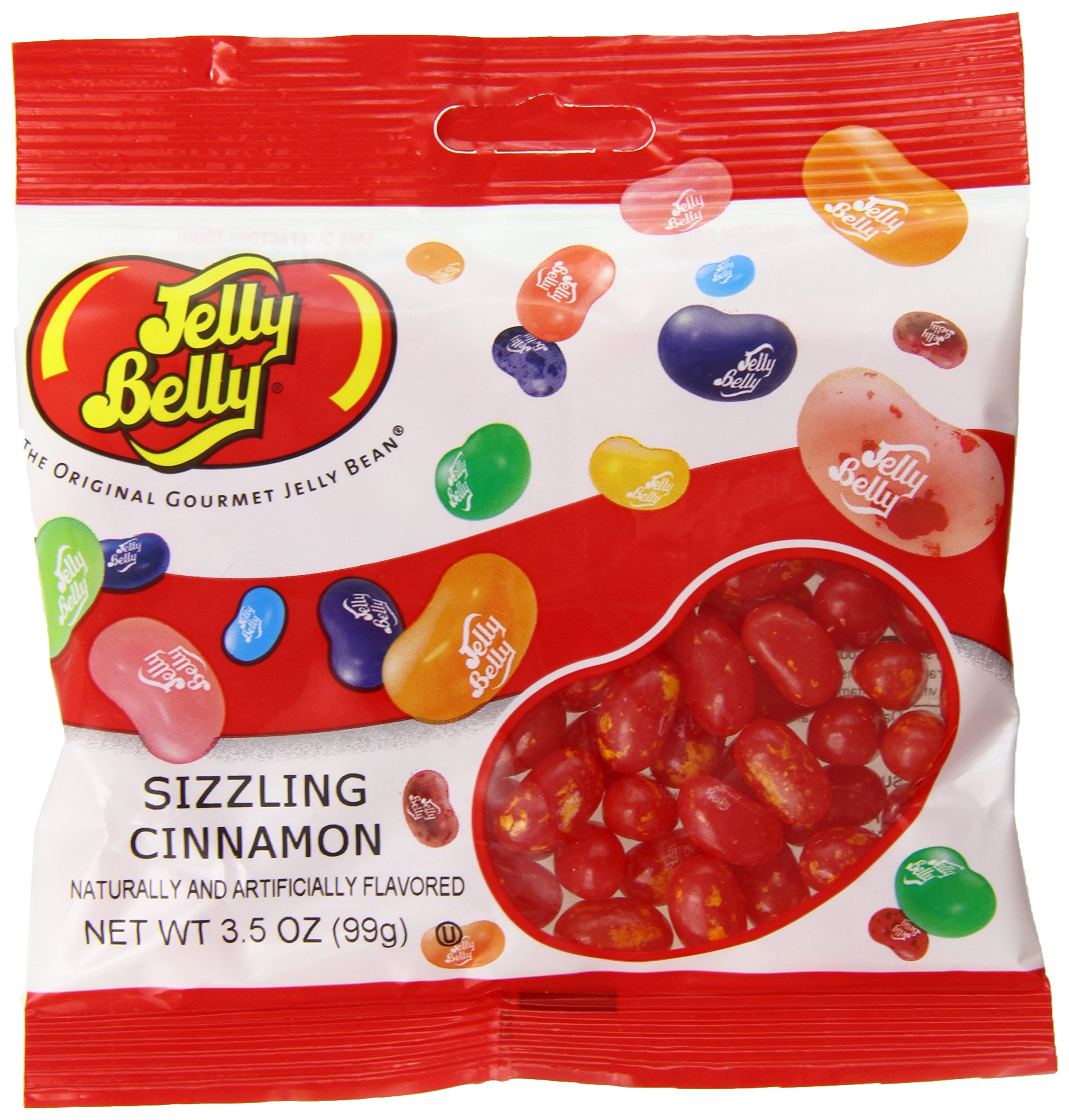 Jelly Belly Sizzling Cinnamon Jelly Beans, 3.5 oz (12-Pack)