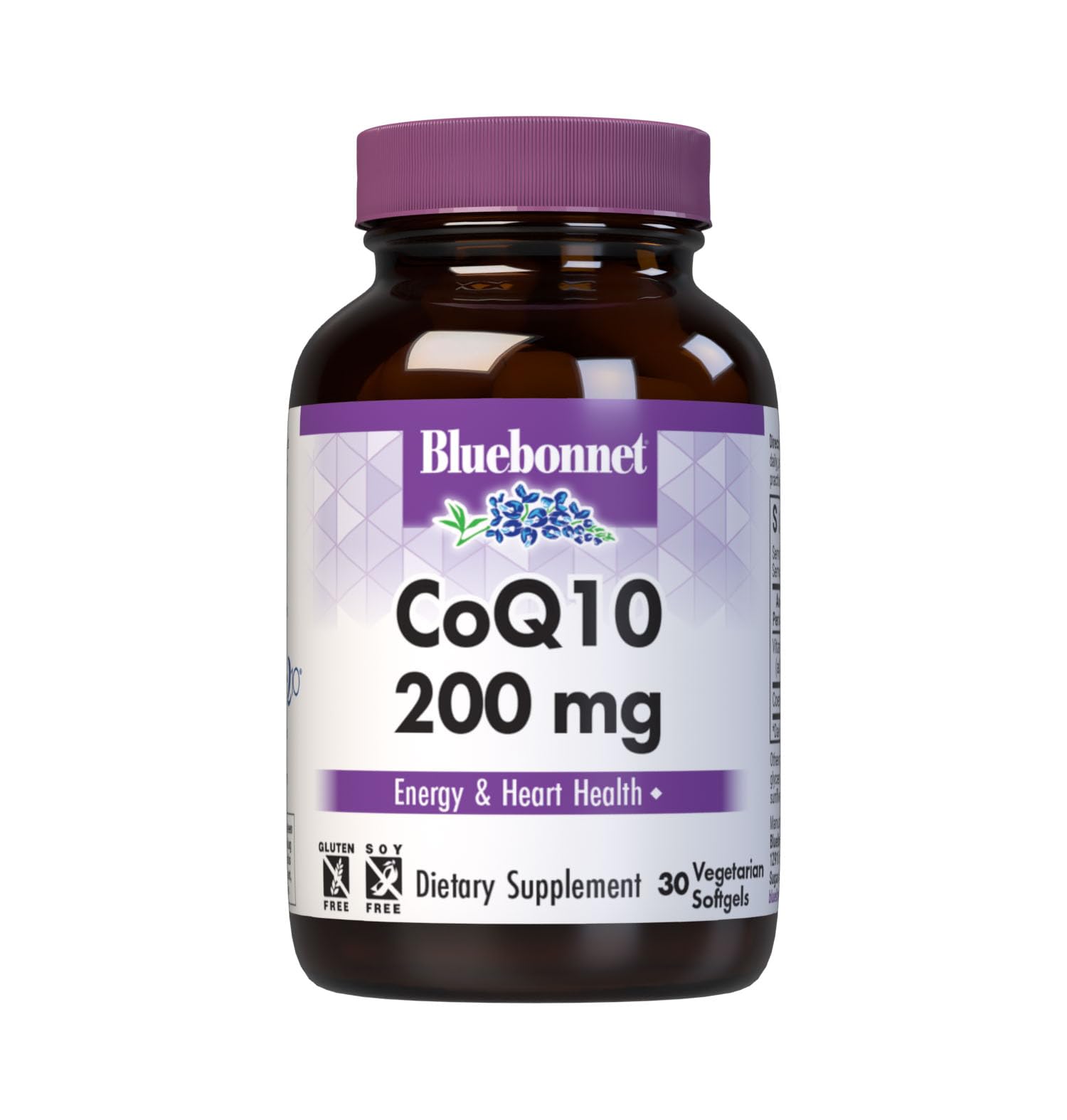 Bluebonnet Nutrition CoQ10 200 mg, 60 Vegetarian Softgels