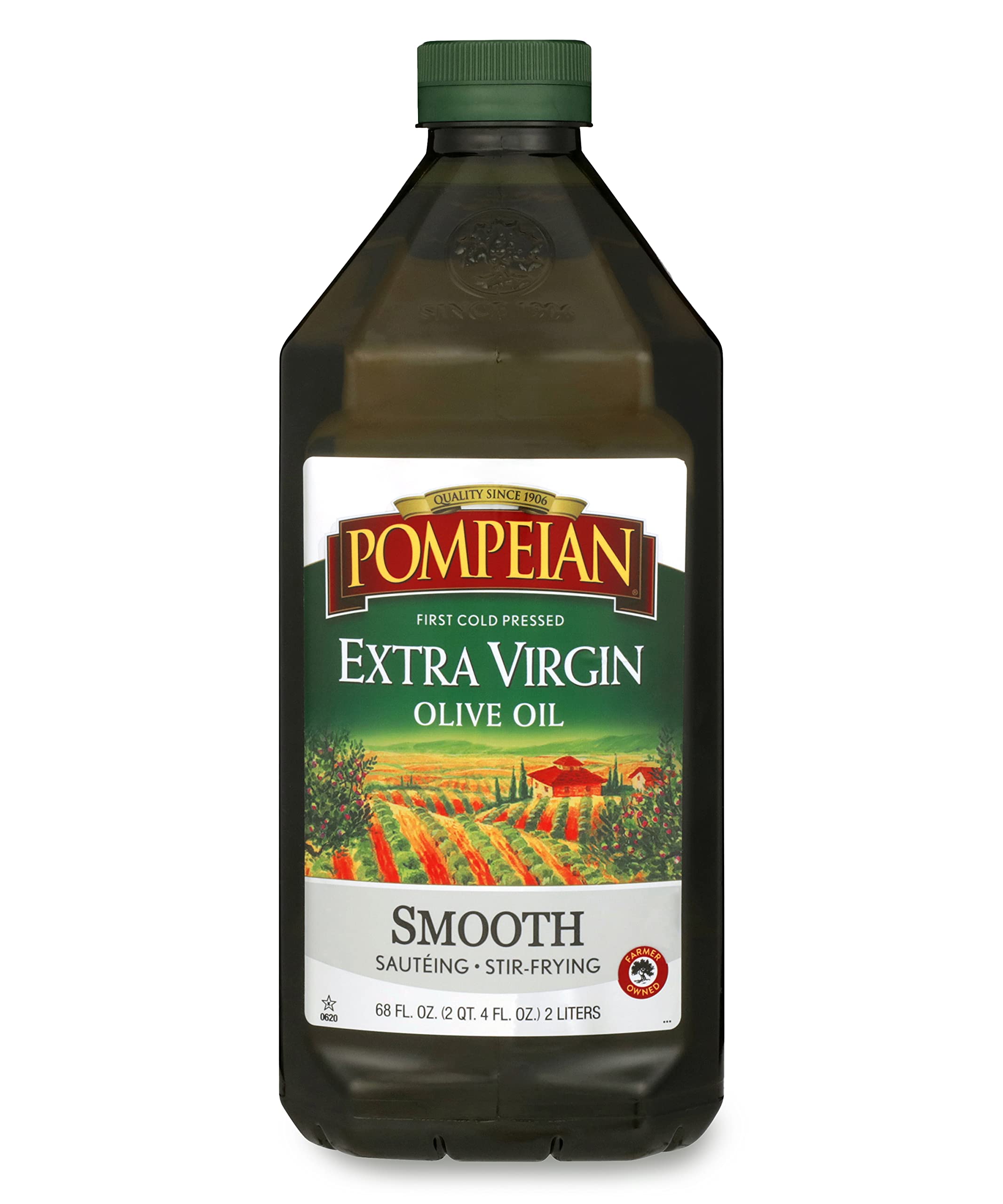 Pompeian Smooth Extra Virgin Olive Oil, 68 fl oz