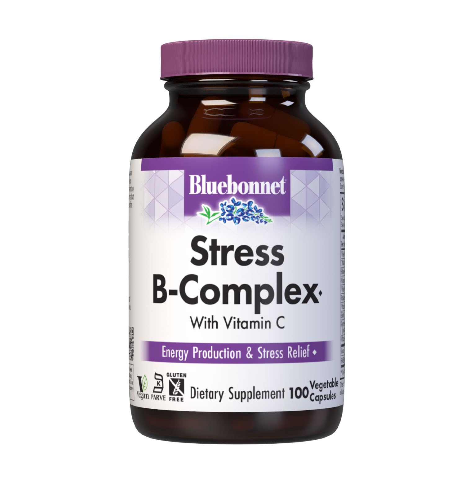 Bluebonnet Stress Relief B-Complex - 100 Vegetable Capsules