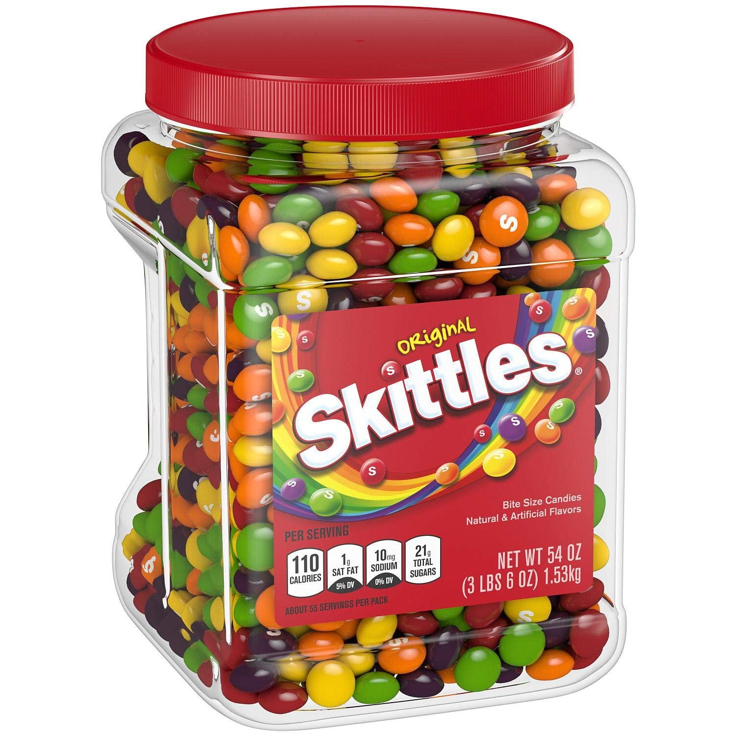 Skittles Original Candy Party Jar, 54 oz