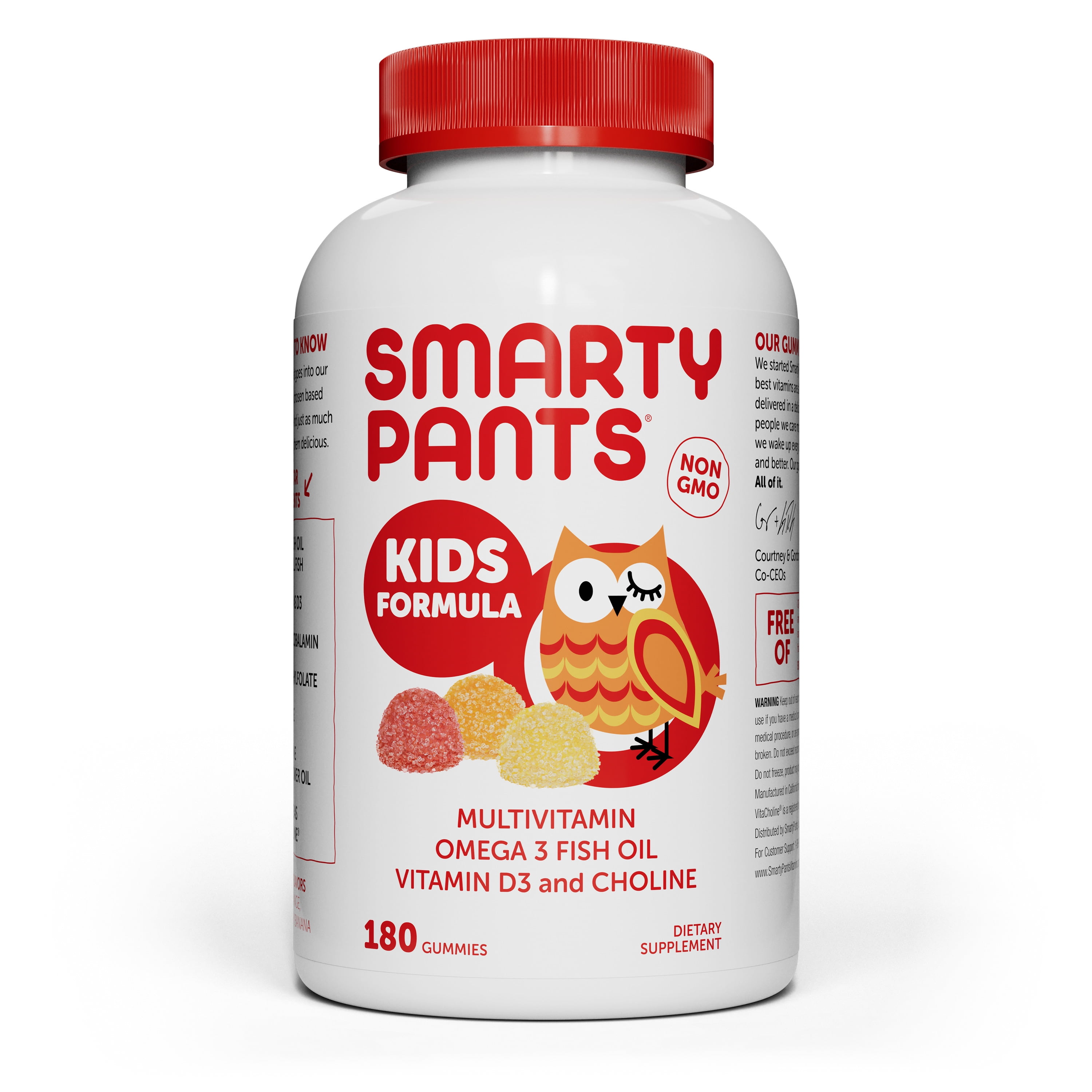 SmartyPants Kids Formula Multivitamin Gummies, 180 Count