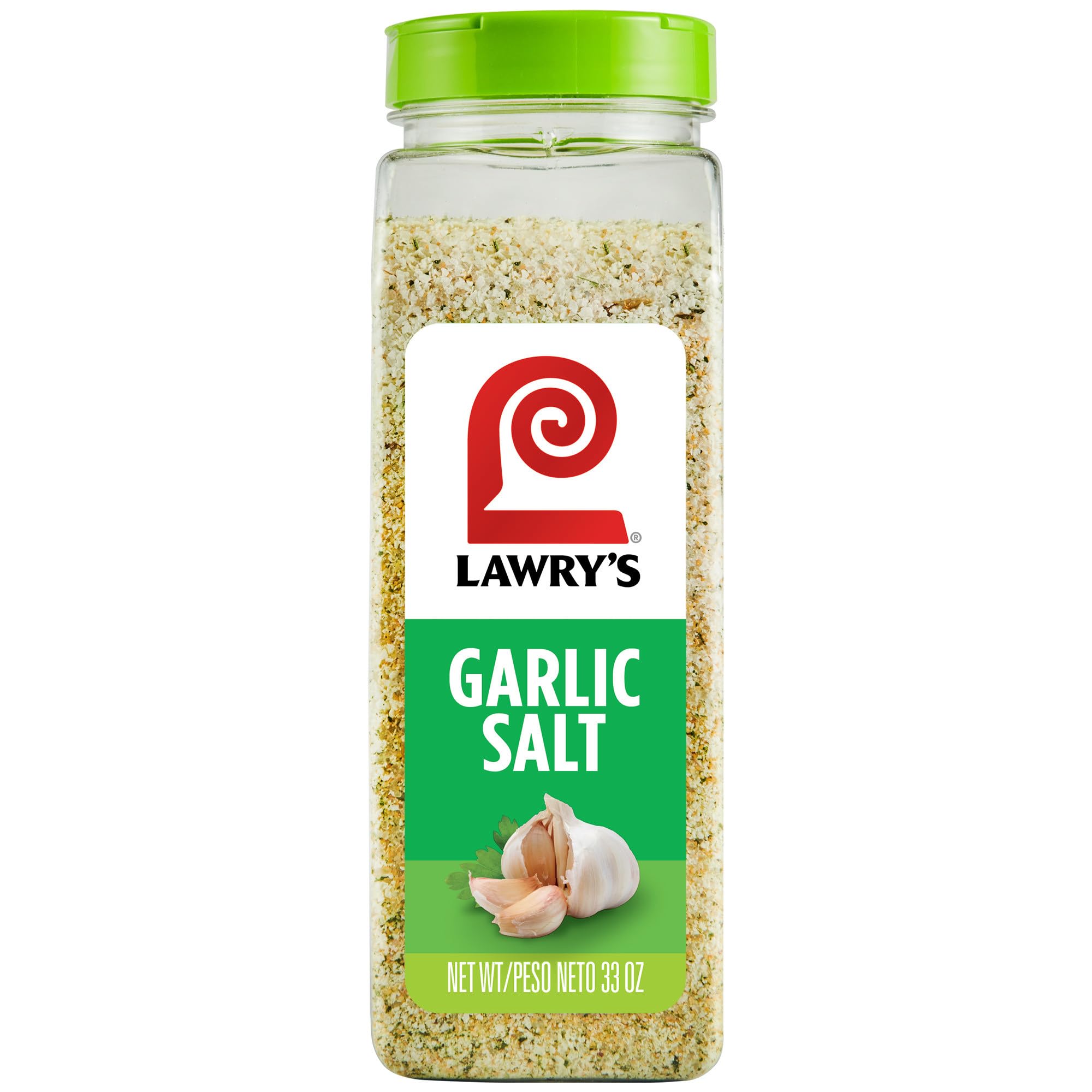 Lawry's Coarse Ground Garlic Salt with Parsley, No MSG Added, 33 oz