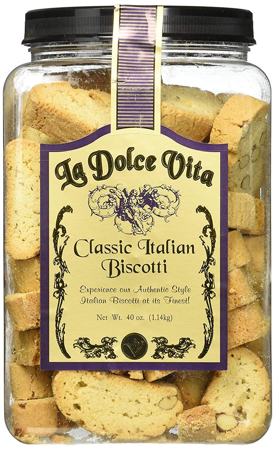 La Dolce Vita Classic Italian Almond Biscotti, 40 oz