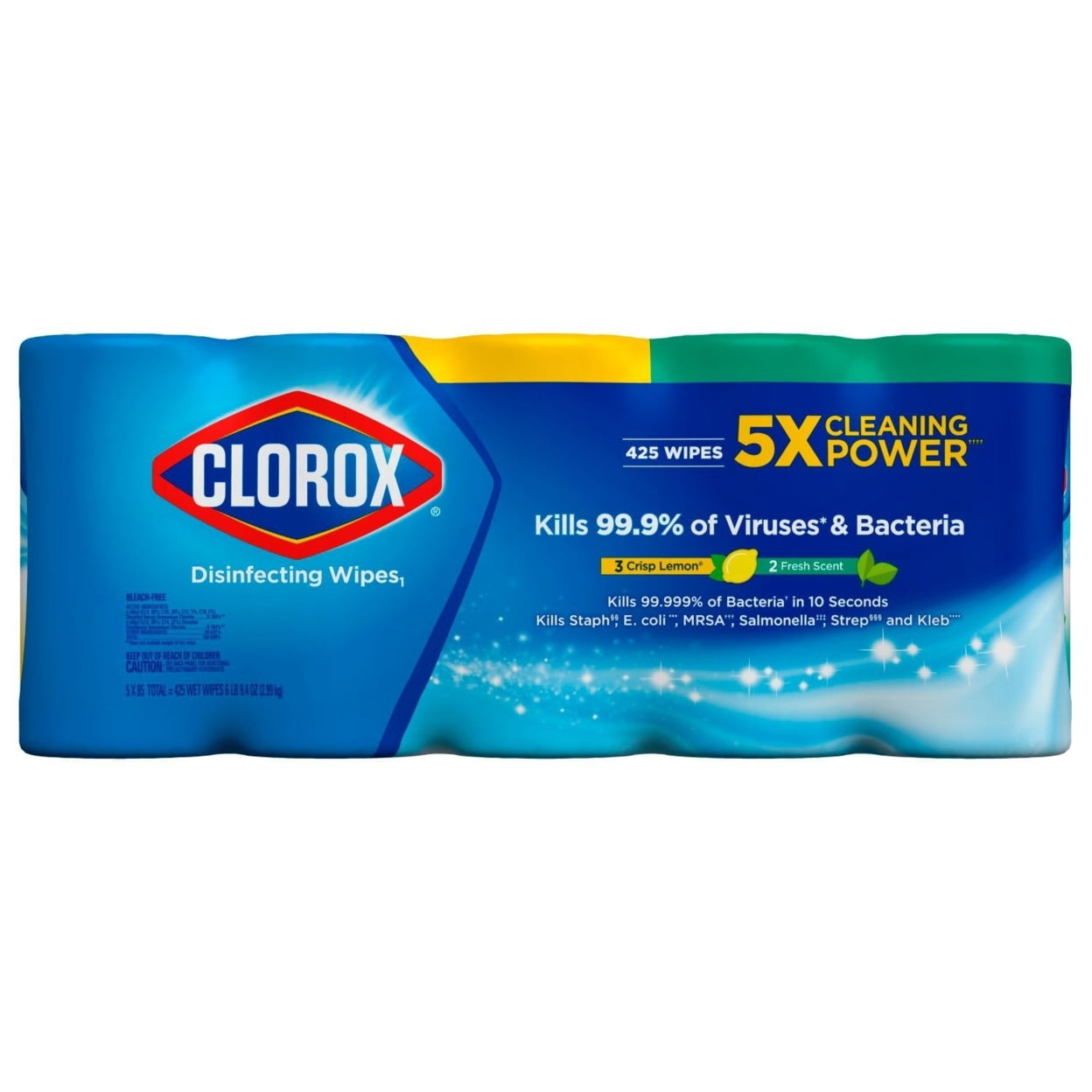 Clorox Disinfecting Wipes Value Pack, Bleach-Free, 85 ct (5-Pack)