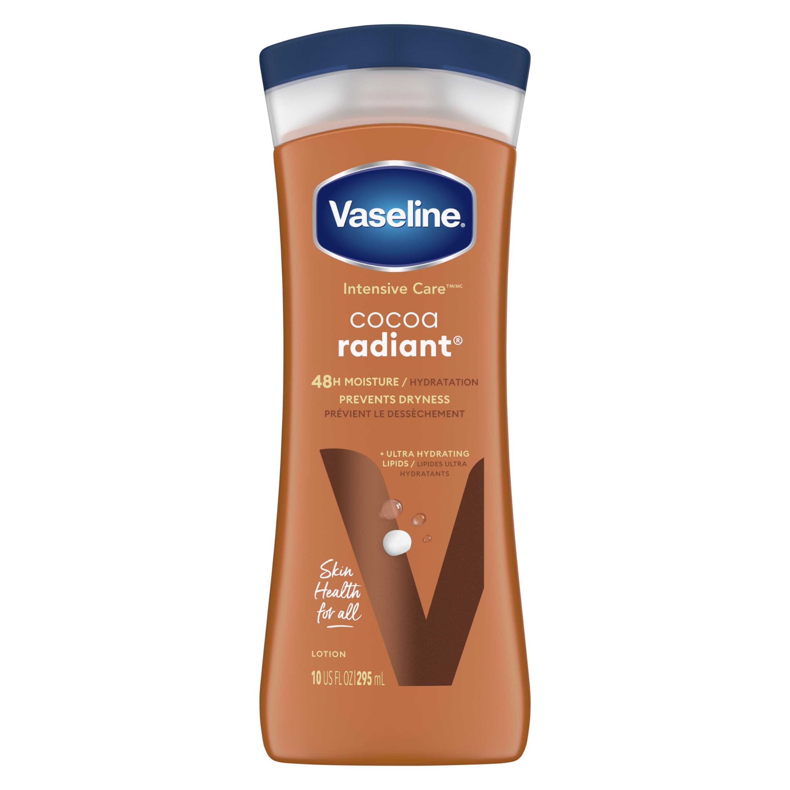 Vaseline Intensive Care Cocoa Radiant Body Lotion for Dry Skin, 10 oz