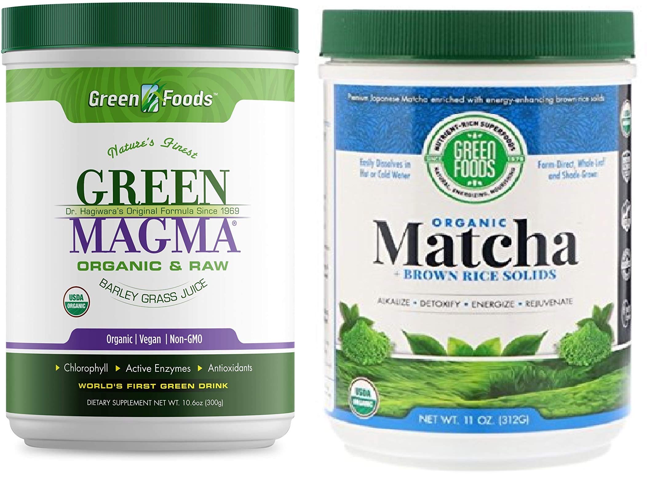 Green Foods Organic Matcha & Green Magma Superfood Bundle