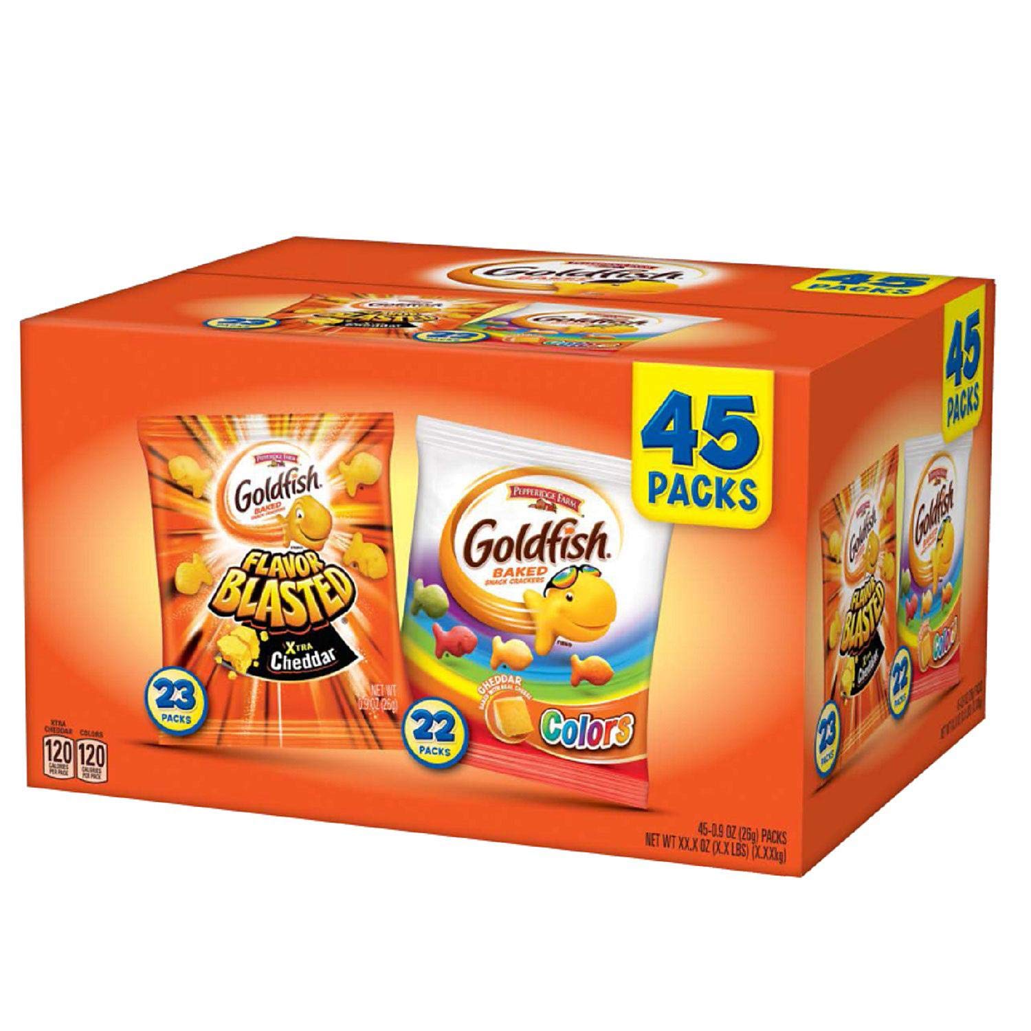 Pepperidge Farm Goldfish Crackers Variety Pack, 45 Count