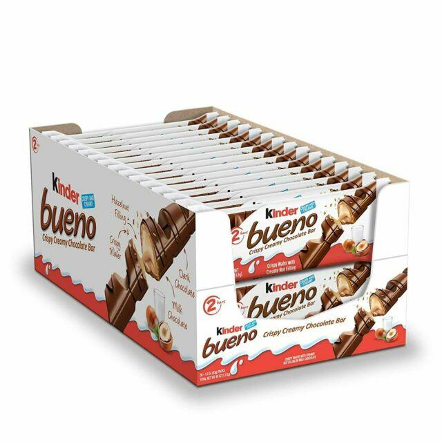 Kinder Bueno Milk Chocolate Hazelnut Wafer Bars (30-Pack)