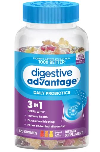 Digestive Advantage Daily Probiotic Gummies, 120 Count
