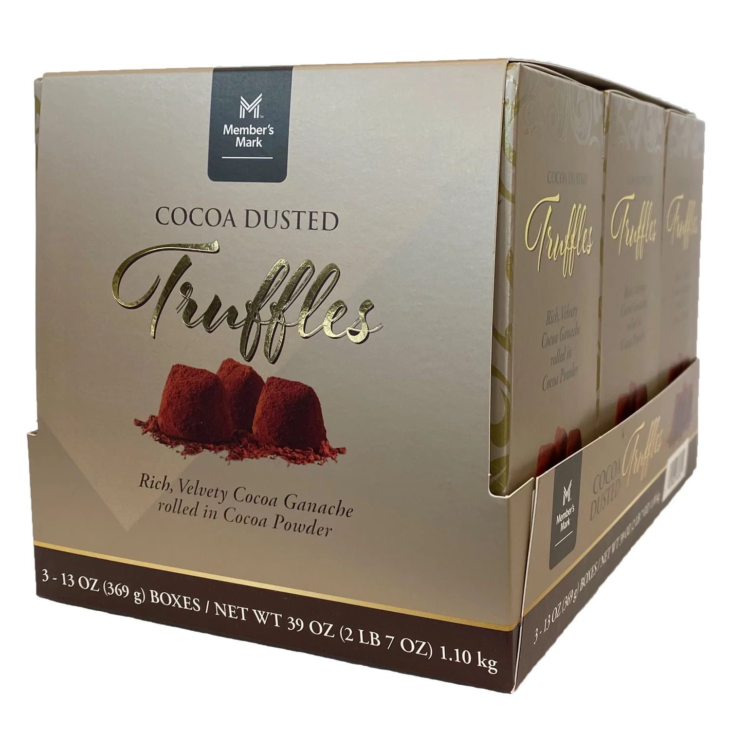 Member's Mark Cocoa Dusted Truffles, 13 oz (Pack of 3)