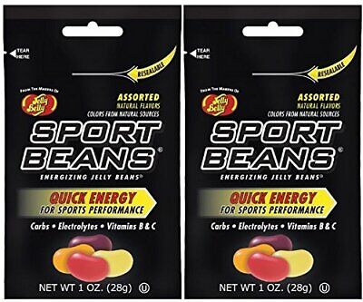 Jelly Belly Sport Beans Energizing Jelly Beans, Assorted, 1 oz (48-Pack)