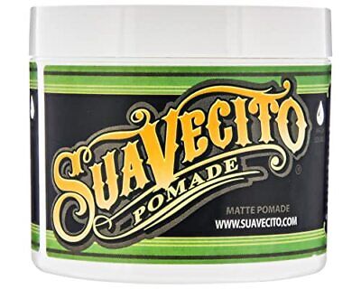 Suavecito Matte Pomade for Men, Shine-Free Medium Hold, 4 oz