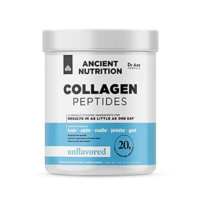 Ancient Nutrition Hydrolyzed Collagen Peptides Powder, Unflavored, 25.4 oz