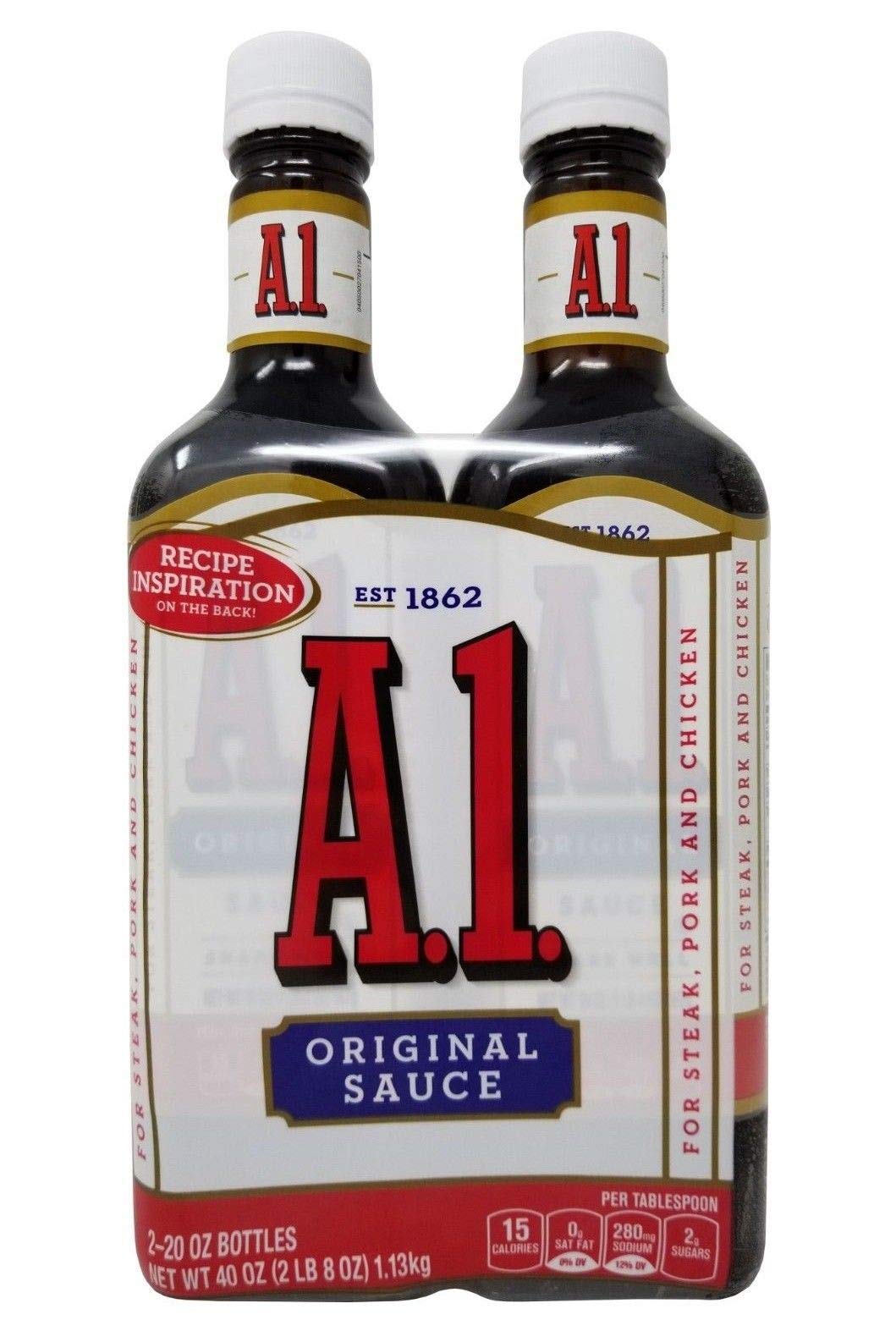 A1 Original Sauce for Steak, Pork & Chicken, 20 oz (2 Bottles)