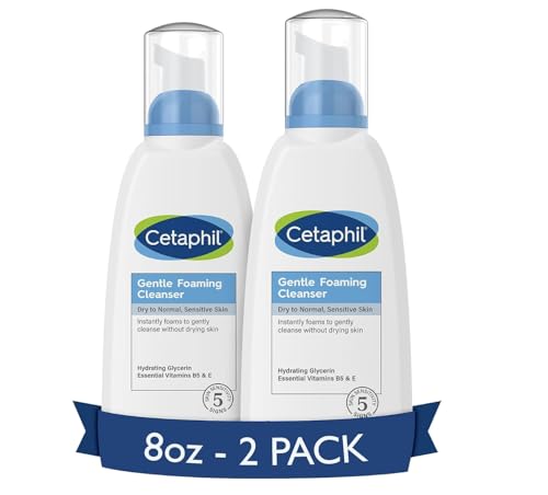 Cetaphil Gentle Skin Cleanser for Dry to Normal Sensitive Skin, with Glycerin & Vitamins E and B5