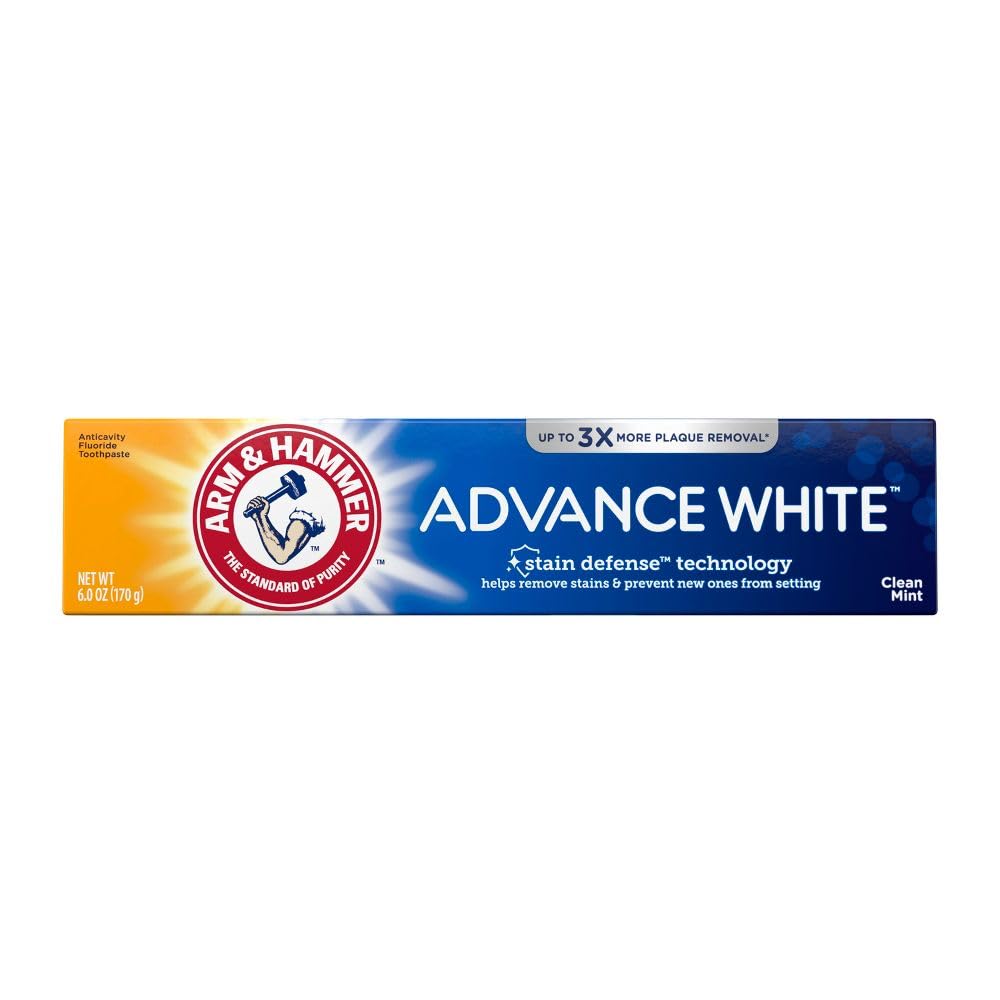 Arm & Hammer Advance White Baking Soda & Peroxide Toothpaste, Extreme Whitening (2-Pack, 4.3 oz)
