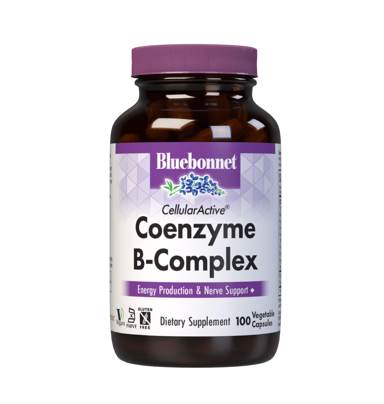 Bluebonnet Cellular Active Coenzyme B-Complex, 100 Vegetable Capsules