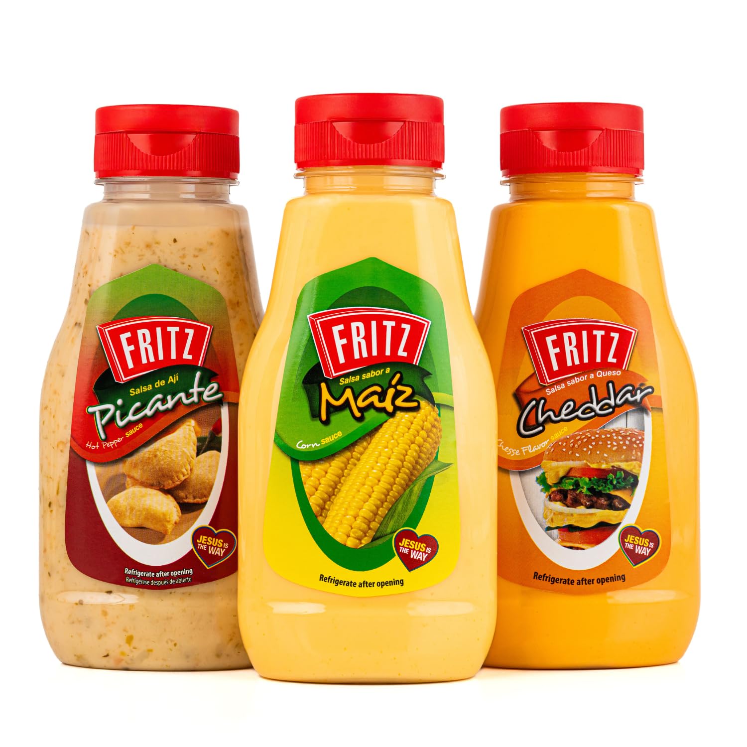Fritz Corn Sauce Cheddar Hot Sauce, 240 g (3-Pack)