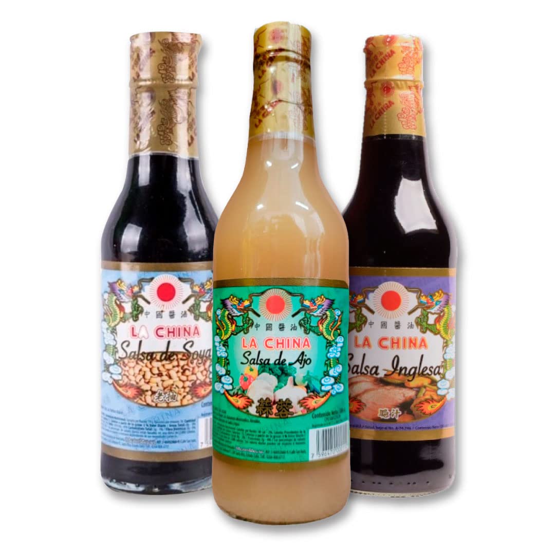 La China Worcestershire, Soy & Garlic Sauce Set