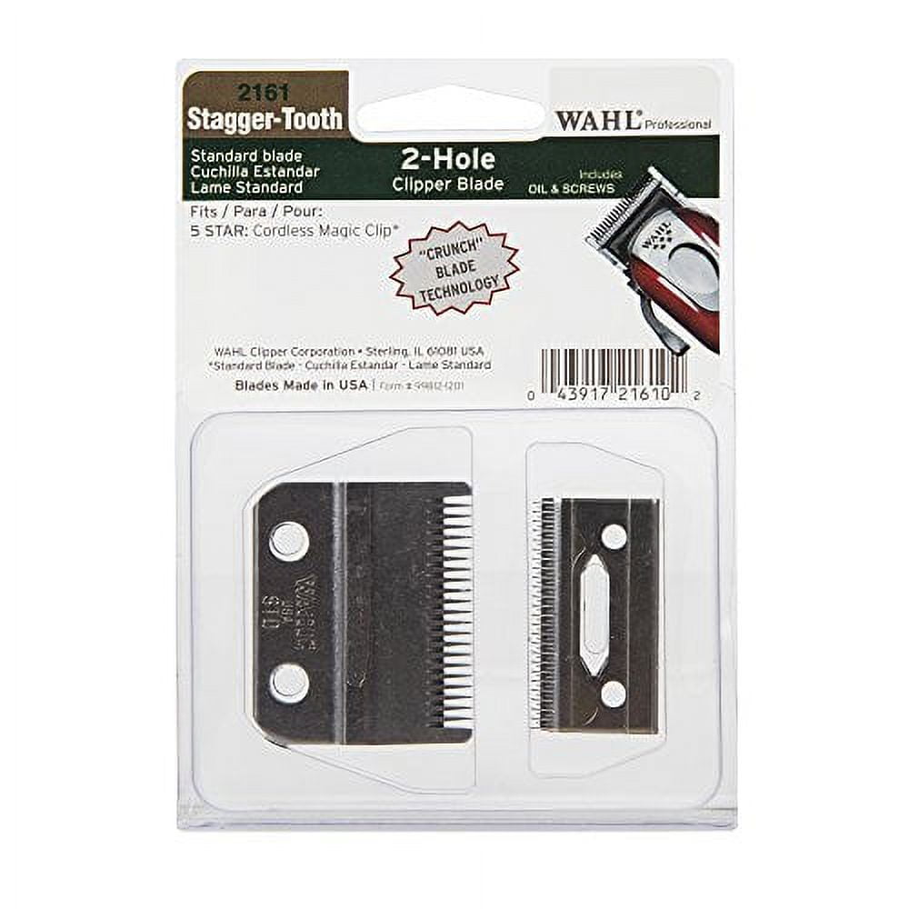 Wahl Professional Stagger-Tooth Clipper Blade for 5 Star Cordless Magic Clip, Model 2161
