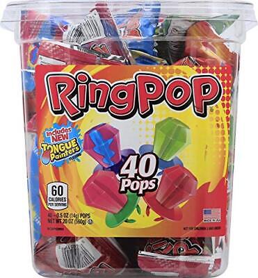 Ring Pop Lollipops Variety Pack, Assorted Flavors, 40 Count