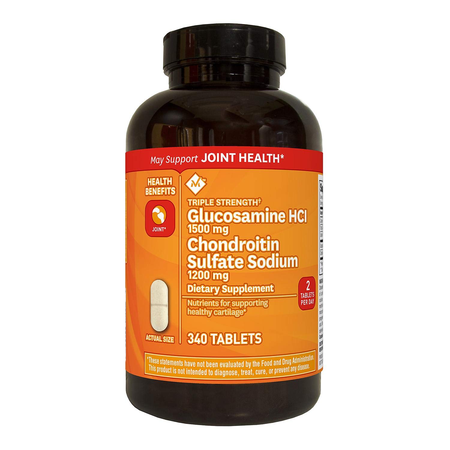 Member's Mark Triple Strength Glucosamine Chondroitin, 340 Count