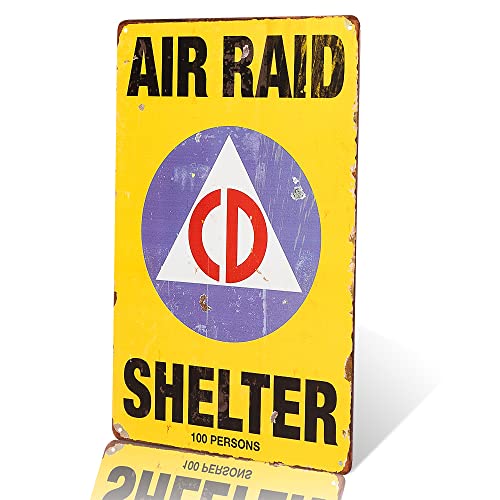 dingleiever-Vintage Wall Decor Air Raid Shelter - Novelty Funny Gifts Sign for G
