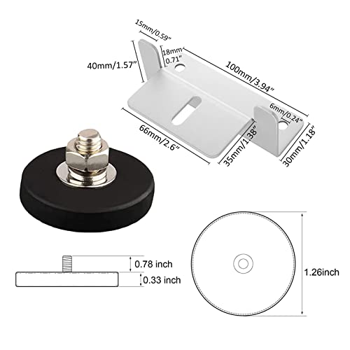 SKNOOY Solar Panel Mounting Brackets with Magnet Base, Anti-Scratch Waterproof S