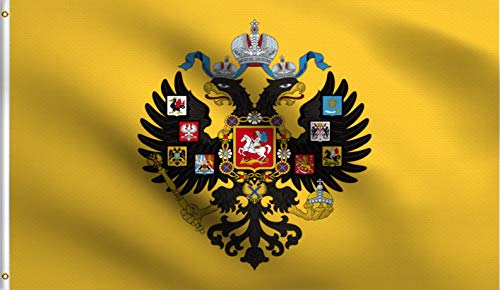 DMSE Imperial Russia WWI Royal Russian Flag 3X5 Ft Foot 100% Polyester 100D Flag DMSE Imperial Russia WWI Royal Russian Flag 3X5 Ft Foot 100% Polyester 100D Flag
