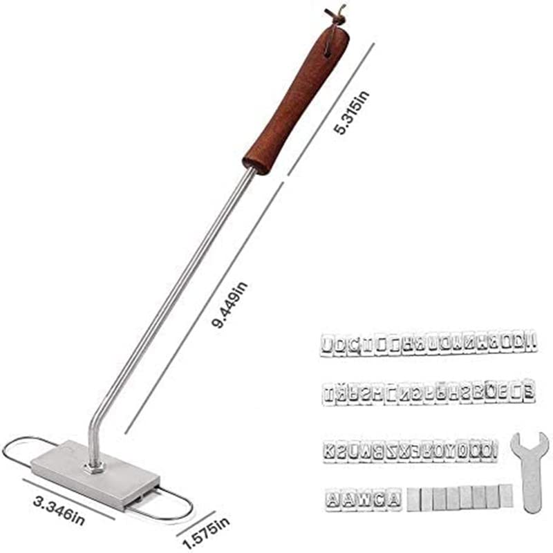 BBQ Meat Branding Iron with Changeable Letters Steak Branding Irons Personalized