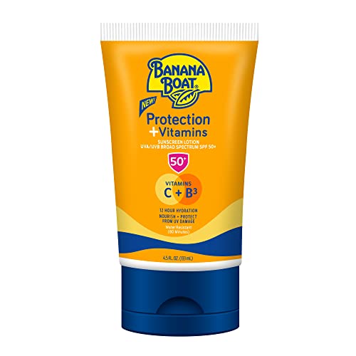 Banana Boat Protection + Vitamins Sunscreen Lotion SPF 50 (4.5 oz)