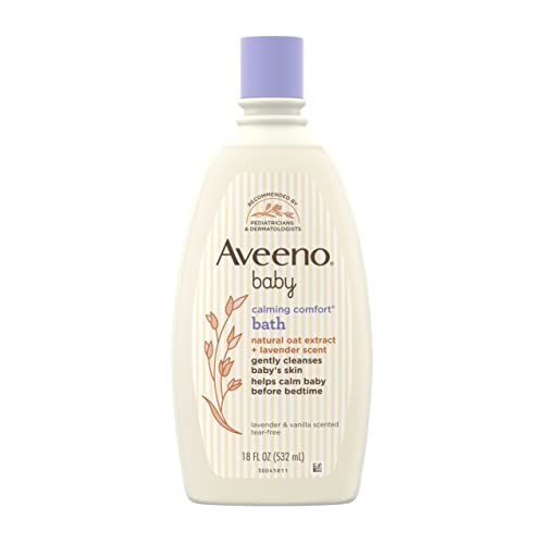 Aveeno Baby Calming Comfort Bath with Lavender & Vanilla, 18 fl oz