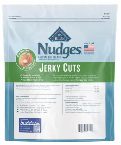 Blue Buffalo Nudges Jerky Cuts Natural Dog Treats, Chicken (40 oz)