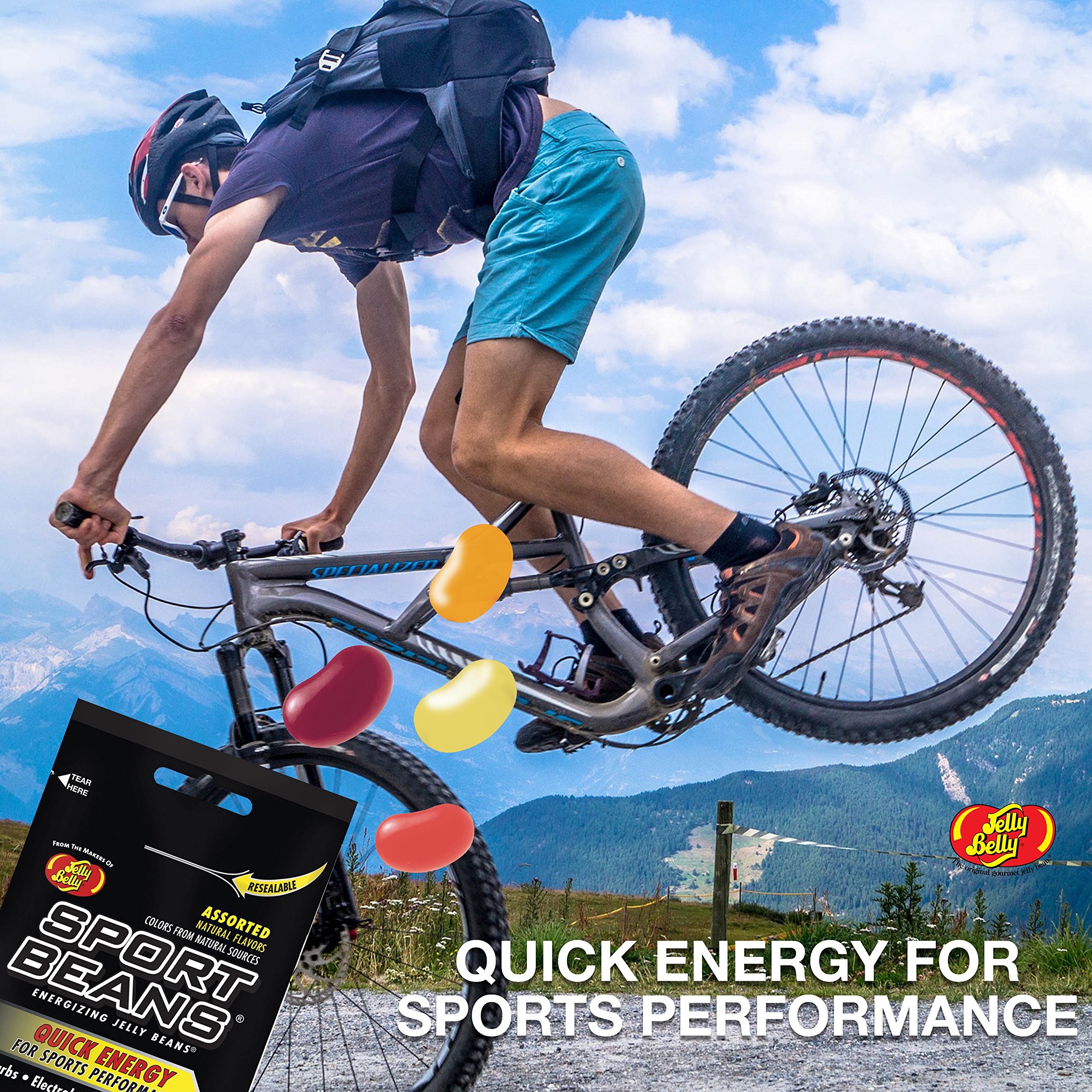 Jelly Belly Sport Beans Energizing Energy Chews, Assorted Flavors (24-Pack)