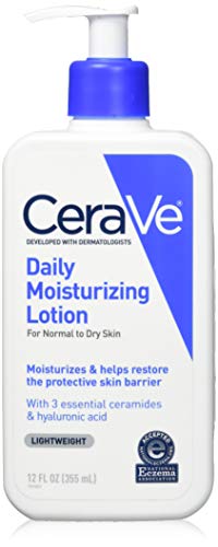 CeraVe Daily Moisturizing Lotion for Dry Skin, Fragrance-Free, 12 fl oz