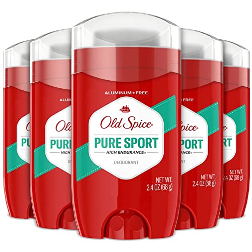 Old Spice Pure Sport Deodorant, 2.4 oz (Pack of 5)