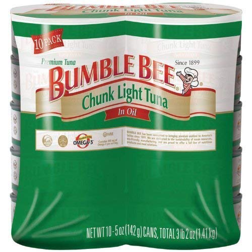 Bumble Bee Chunk Light Tuna in Oil (5 oz, 10-Pack)
